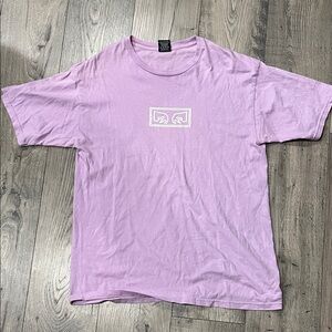 Obey Light Purple Graphic Men's T-Shirt